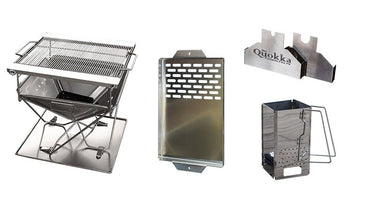 Camping Fire Pit, Portable Fire Pit, Folding Fire Pit Grill, Cooking, Heating, Quokka fire pit